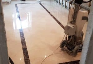 Polishing Limestone floor1