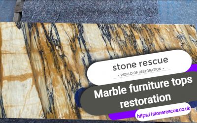 Marble furniture tops restoration