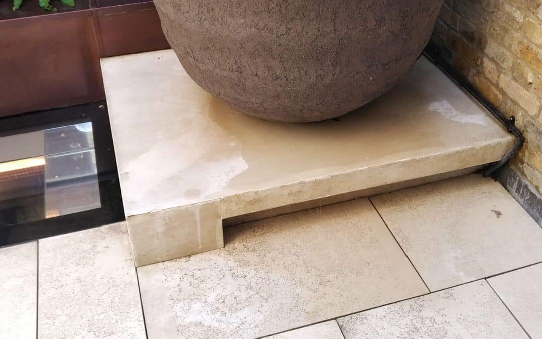 Refresh limestone floor